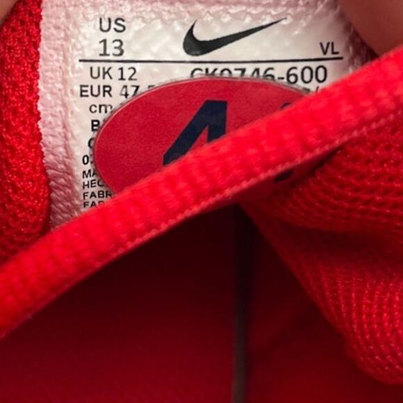 Nike Alpha Huarache Elite 3 Low Baseball Cleats University Red Men 13 CK0746-600 - Picture 10 of 10